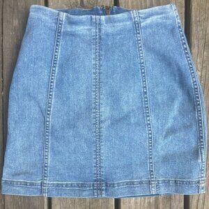 Free People Denim Mini Skirt